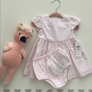 Ralph Lauren baby pink gingham dress